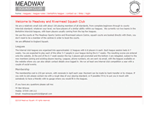 Tablet Screenshot of meadwaysquash.co.uk